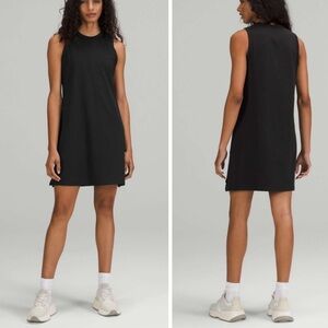 Lululemon Classic-Fit Cotton-Blend Dress Women’s size 12 Black W1DH0S NWOT